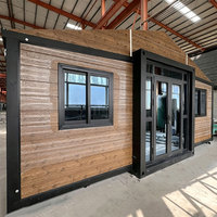 Villa de luxe préfabriquée Ready Voros à 2 chambres, mini-maison conteneur légère en acier, résidence portable et extensible avec salon