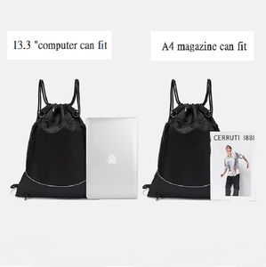 Supplier Hot Sale Fashion Outdoor Casual Design Foldable Soft Polyester <b>Drawstring</b> Bags Latest Trending Custom Logo Sport Travel - Product Image 5