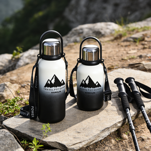 Thermos isotherme de haute qualité en acier inoxydable moderne, anti-fuite, pour le sport, les activités de plein air et le camping - Product Image 1