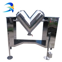 Agitateur en V pour le mélange de poudres chimiques et alimentaires, capacité de revêtement automatique en acier inoxydable, capacité de 200 L, puissance de 1,1 kW, haute performance