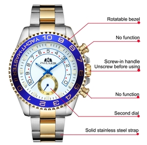 Reloj Automático de Lujo PAULAREIS P, Nuevo, Resistente al Agua, de Acero Inoxidable, Moderno, Mecánico, Deportivo, para Hombre - Product Image 2