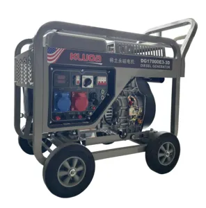 Generator Diesel dapat disesuaikan, rumah tangga 220V kecil 15 kW/6/8 kW 10kW Tunggal 220v tiga fase 380V tembaga murni