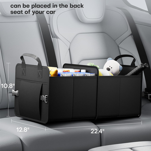 Organizador de Maletero Plegable y Resistente con Divisores Ajustables para Viajes Familiares en Auto y Campamentos - Product Image 3