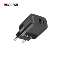 Chargeur mural rapide USB-C GaN PD3.0 20W WISESIR pour 14/15/16/17 Pro Max