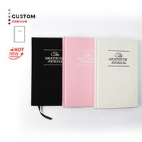 Impression en gros marquage à chaud en cuir Pu souple impression Logo Journal lin couverture rigide tissu mignon cahier