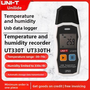 Uni-T UT330THC เครื่องบันทึกข้อมูลอุณหภูมิและความชื้นแบบมินิ USB ความละเอียด 0.1 สำหรับการตรวจสอบอุณหภูมิในระบบโซ่ความเย็น - Product Image 2