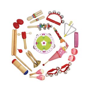Juego de instrumentos de percusión musical Orff, 22 piezas, material didáctico musical para educación temprana para el aula de jardín de infantes - Product Image 2