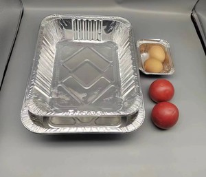 Prix d'usine, emballage alimentaire, plats jetables en papier d'aluminium, plat à griller, conteneur en aluminium pour la restauration, plateau avec couvercle en plastique - Product Image 6