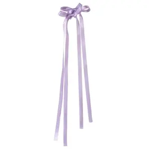 New Hot Bow Braided Hair Ribbon Clip Fairy Streamer Schoolgirl Ponytail Hair Accessories Best Friend Gift Sweet Duckbill Clip
