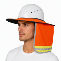 Pare-soleil haute visibilité pour casque de sécurité, protection du cou réfléchissante pour les travailleurs en extérieur