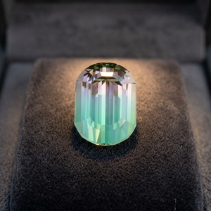 Tourmaline naturelle bicolore de qualité supérieure, taille excellente, 6,08 CT, provenant d'Afghanistan, forme fantaisie 11,5x8,5x7,0 mm - Product Image 3