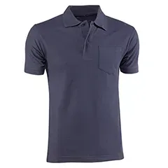 Polo - 604 S Industrial - Colore: Blu navy - Tasca sul petto. Doppia piega. Poliester / Cotone 170 g/m². - Product Image 2