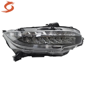 ชุดไฟหน้า LED สำหรับ Honda <span class=keywords><strong>Civic</strong></span> รุ่นที่สิบ  แบบดัดแปลง ไฟเดย์ไลท์ LED เต็มรูปแบบ พร้อมไฟตาปีศาจสีแดง - Product Image 3