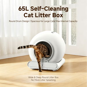 Litière automatique pour chat, 65L, autonettoyante, intelligente, en plastique écologique, facile <span class=keywords><strong>à</strong></span> nettoyer, anti-odeurs, vente en gros directe usine - Product Image 2