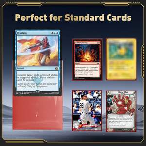 100 pièces de protège-cartes de collection mat de qualité supérieure, format standard 66x91, pour Pokémon, MTG, YGO, en boîte personnalisée - Product Image 2