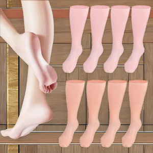 جوارب سيليكون طويلة جدًا للسبا، جل مرطب مريح للبشرة المتشققة، يُنعم ويُصلح - حماية وراحة - Product Image 2