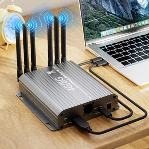 Adaptateur M.2 NGFF Key-B pour module <span class=keywords><strong>4G</strong></span>/5G vers <span class=keywords><strong>USB</strong></span> 3.0 avec double ventilateur de refroidissement/double emplacement pour carte SIM et alimentation auxiliaire Type-C et DC 5-12V - Product Image 6