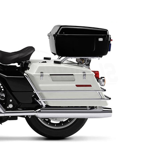Maleta Superior Tour Pak Negra Brillante Modificada de 11 Pulgadas para Motocicletas Harley Davidson FLHP FLHTP - Product Image 2