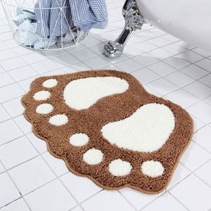 Alfombra de Baño Personalizada con Diseño de Pies Grandes, Modelo 823 I-0681 de USA Mairun, Tejida a Mano, de Microfibra Absorbente, Antideslizante, con Base de Poliéster - Product Image 2