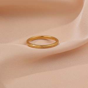 Anillos de Acero Inoxidable de Titanio de 2 mm de Ancho, Anillos Esmerilados para Hombre y Mujer, Joyería Fina, Anillos de Compromiso para Parejas, Accesorios - Product Image 4