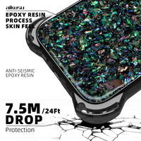 Étui de téléphone personnalisé en coque naturelle antichoc 7,5M, étui de téléphone magnétique transparent mat en TPU de luxe pour iPhone 16 15 14 13 Pro Max