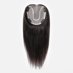 Toupee New Arrival Mono Base 10 Inches Customized Length Natural 1B Color Straight Human Hair Topper