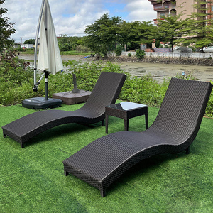 เก้าอี้อาบแดดหวายสำหรับพักผ่อนเฟอร์นิเจอร์ในลาน Y171D เก้าอี้อาบแดดปรับแต่งได้สำหรับโต๊ะนั่งพักผ่อนดีไซน์ทันสมัย - Product Image 2