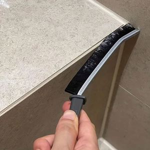 <b>Thin</b> Slim Toilet Cleaning Crevice Brush Kitchen Bathroom Cleaning Tools Window Tile Gap Door <b>Shelf</b> Crevice Cleaner for Bathroom - Product Image 5