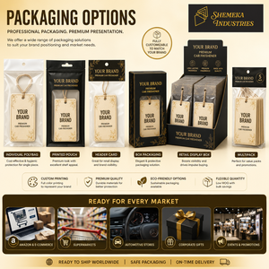 Fabricant de cartes parfumées suspendues pour véhicules de luxe, logo de marque personnalisé, diffuseur de parfum pour voiture, collection de senteurs à marque privée - Product Image 3