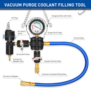 Kit d'outils de réparation automobile, 28 pièces, détecteur de fuite de joint de tête, analyseur de moteur pour système de refroidissement de réservoir d'eau, recharge de liquide de refroidissement de radiateur - Product Image 5