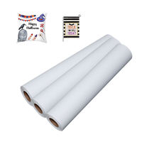Papier d'impression à séchage rapide 29gsm44\"1500m Papier de transfert thermique de haute qualité Prix bas Vente directe d'usine Papier de sublimation