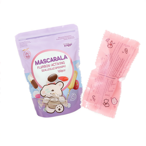 Flat Bag Flexo Printing Recyclable Spout Top Sealing Popsicle Bags For Baby Food Packaging 100pcs - Product Image 2