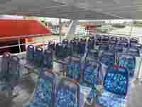 Grandsea Catamaran à double pont en aluminium de 17 m/55 pieds, bateau ferry pour passagers, 110 passagers, moteurs in-bord, vitesse maximale de 20 nœuds