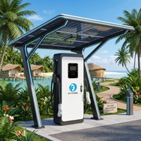 Estación de Carga Rápida para E-Rickshaw de 15kW, Cargador para Tuk Tuk de 48V 60V 72V CC con Lector de Tarjetas RFID