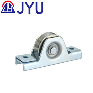 Roue à roulement simple en acier durable avec rainure U/Y/V <span class=keywords><strong>de</strong></span> rail <span class=keywords><strong>de</strong></span> roulette rigide pour le support <span class=keywords><strong>de</strong></span> montage à vis d'installation <span class=keywords><strong>de</strong></span> porte - Product Image 2