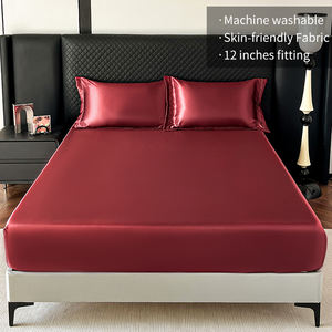 Ventes chaudes, <span class=keywords><strong>drap</strong></span>-<span class=keywords><strong>housse</strong></span> en satin, ensemble de 3 pièces, protège-matelas, literie, <span class=keywords><strong>housse</strong></span> de matelas lavable, anti-poussière, multi-tailles pour un usage domestique - Product Image 1