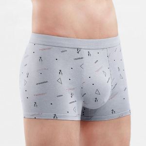 Wholesale New Monogram Printed Mid-waist Cotton Underwear Breathable Men's <b>Boxers</b> - Product Image 2