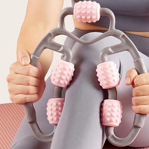 Yoga Muskel entspannung und Massage Miniatur Bein muskel massage Stick Fünfrad-Rundbein klemm gerät - Product Image 1