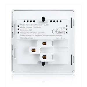 Enchufe Universal Inteligente WiFi Tuya con Cargador Rápido USB-C, Enchufe de Pared Tuya Smart Home de 13A - Product Image 3