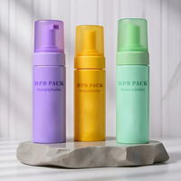 Botol Pompa Dispenser Busa Permukaan Matte 100ml/150ml/200ml PET untuk Pembersih Wajah, Sampo & Lotion Hitam