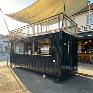 Contemporary Van Coffee Shop Snack Bar Shipping Container Cafe <b>with</b> Sturdy Construction and High Space Utilization - Product Image 5