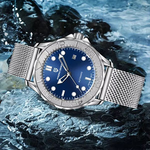 PAGANI DESIGN PD-1818 New Automatic Men's <strong>Watch</strong> Diver <strong>Homage</strong> Full Stainless Steel Mechanical 100M Waterproof Wrist <strong>Watch</strong> for Men - Product Image 2