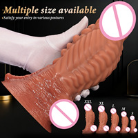 Dildo extra-large de style musculaire, plug anal, jouet sexuel fantaisie pour la masturbation féminine, SM