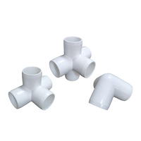 Conexiones de Tubería de PVC de Estándar Americano para Exportación, de Tres y Cuatro Vías, Impermeables, Conexión Hembra Hexagonal Lisa, Garantía de 3 Años