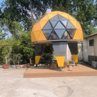 Capsule d'observation des étoiles moderne Château Dôme Maison avec Design Unique et Élégant Étanche Stargazing Capsule Cabines pour Tentes Dôme