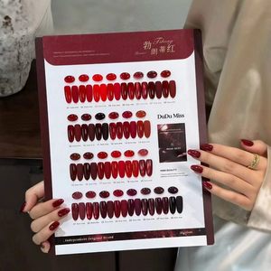 DuDu Miss – Ensemble de vernis gel UV LED 28 couleurs rouge bordeaux, avec nuancier, pour salon de manucure professionnel, vente en gros - Product Image 5