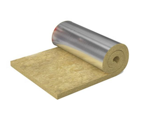 Rouleaux de <span class=keywords><strong>laine</strong></span> minérale CE 80 kg/m3 50 mm A1 ignifuges pour isolation thermique de toiture avec revêtement en aluminium, isolation phonique, couverture en <span class=keywords><strong>laine</strong></span> de roche - Product Image 1