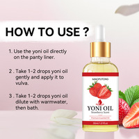 Huile nourrissante pour le corps naturelle à l'huile de ricin, de jojoba et de noix de coco, parfum fraise, douce, apaisante, adoucissante, pour peaux sensibles, 30 ml