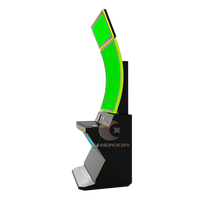 Écran tactile vertical de 43 pouces en forme de courbe Power Link Skill Game Cabinet avec barre lumineuse LED Machine de jeu