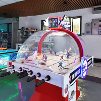 KAIMI Table de hockey sur air commerciale à dôme, design populaire, machine de jeu d'arcade à monnayeur pour 2 joueurs, sport d'intérieur pour centre commercial
